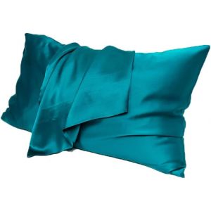 Taie D'oreiller En Soie - 51 X 76 Cm - En Soie De M&ucirc;rier - Avec Fermeture &Eacute;clair - Douce - Id&eacute;ale Pour La Peau Et Les Cheveux (16#) - Neuf