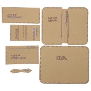 Lot De 6 Mod&egrave;les De Portefeuille En Acrylique,Fait &Agrave; La Main,En Cuir,Motif Dessin Anim&eacute;,Pour Porte-Monnaie - Neuf