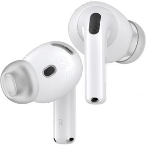 LORANKA-3 Paires de Bouchons d'&Eacute;coute pour AirPods 4 - Couverture pour Filtre Anti-Bruit [Poche de Rangement Incluse] Accessoires Anti-D&eacute;rapant Compatible avec la Apple AirPods 4 (Translucide) - Neuf