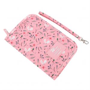 HJLIAN Sac de rangement multipoches pour passeport et cartes de credit, rouge - Neuf