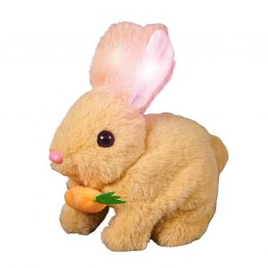 Lapin parlant et réaliste Bunby, jouet robot interactif en peluche pour Pâques - Neuf