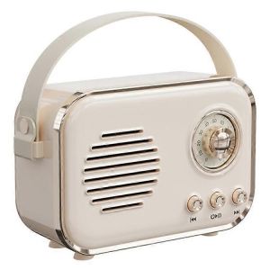 Enceinte Bluetooth retro portable P33, mini haut-parleur sans fil pour l'exterieur et la maison, caisson de basses, radio FM - Neuf