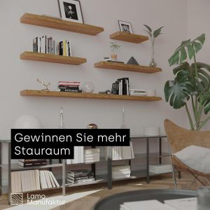 Manufaktur &Eacute;tag&egrave;re Murale En Bois Massif, Bord Irr&eacute;gulier, &Eacute;tag&egrave;re Flottante Montage Invisible Rustique 50cm, Lw-01-A-003-50w - Neuf