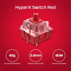 HyperX Alloy Origins Core PBT HX Red - Clavier de jeu m&eacute;canique - Neuf