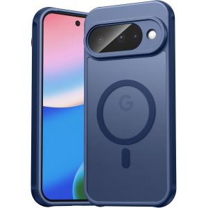 LORANKA-pour Google Pixel 10 Coque pour Magsafe, Coque de t&eacute;l&eacute;phone magn&eacute;tique pour Pixel 10, Coque de protection antichoc et anti-rayures translucide pour la cam&eacute;ra pour Google 10, Bleu - Neuf