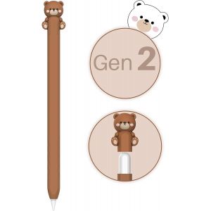 Eryi-Coque Pour Apple Pencil 2e Génération Et Apple Pencil Pro Silicone Housse De Protection Case Cover Compatible Avec La Charge Magnétique Et Le Double Tap - Neuf