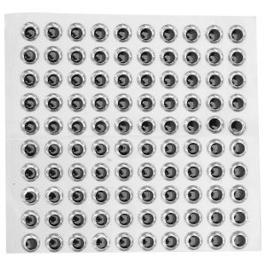 100pcs / Pack Oeil De Leurre De P&ecirc;che 9mm 3d Yeux De P&ecirc;che R&eacute;alistes Pour La Fabrication D'app&acirc;ts De P&ecirc;cheargent - Neuf