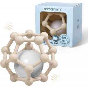 Balles Sensorielles Pour B&eacute;b&eacute;s Et Tout-Petits &Agrave; Saisir Et &Agrave; M&acirc;cher,Jouets Genball Sensoriels Pour Nouveau-N&eacute;s Cadeaux Pour Enfants Pour L'&eacute;ducation De La Petite Enfance (Cloche Beige) - Neuf