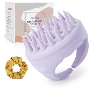 Kal-Brosse Massage Cuir Chevelu [Humide&sec], Brosse Shampoing Cheveux Et Masseur Tete,Scalp Massager Pour Nettoyage Et Exfoliation,Brosse Cuir Chevelu Pour Pousse Cheveux, Lavande - Neuf