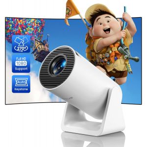 ¿Auto Keystone¿ Mini Projecteur 4K 1080P Fhd Supporté,Courte Focale Portable Vidéoprojecteur Wifi Bluetooth Avec Angle 270°Zoom 85% Projecteur Vidéo Wifi Home Cinéma/Extérieur Ps5/Tv Stick Hdmi Usb - Neuf