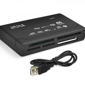 Lecteur de carte USB extrême Micro SD MMC Mini XD M2 MS DUO TF,graveur de carte mémoire,ordinateur tablette ordinateur portable,adaptateur de transfert de données--Black - Neuf