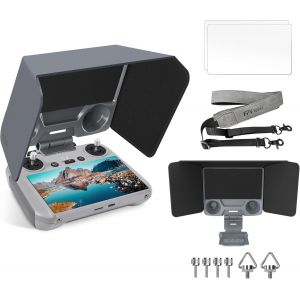 Rc 2 Controller More Protector Kit F&uuml;r Dji Mini 4 Pro Zubeh&ouml;r,Kit Beinhaltet Rc 2 Sun Hood Cover,Rc 2 Lanyard,Rc 2 Screen Protectionx2,Dji Rc 2 Zubeh&ouml;r,Dji Air 3 Zubeh&ouml;r - Neuf