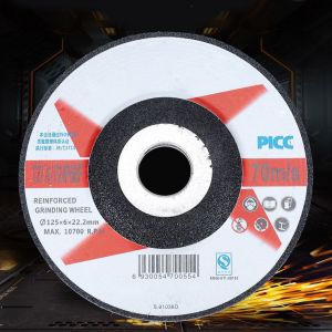 Lot de 10 disques de poncage circulaires en resine pour meuleuse metallique (125 x 6 x 22 mm) - Neuf