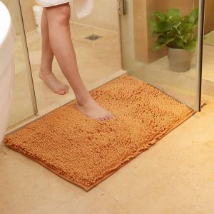 Kal-Soft Shag Tapis De Bain Tapis Cuisine Porte Pieds De Porte Tapis Antidérapant Bande Absorbant Paillasson Tapis De Bain Douche Shaggy Tapis - 50 X 80 Cm, Champagne - Neuf