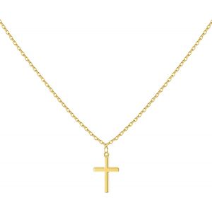 Kal-Collier En Forme De Croix Pour Femme Avec Pochette À Bijoux, Chaîne En Croix 14 Carats, Collier Pendentif En Forme De Croix Pour Femme, Simple Et Beau Collier - Neuf