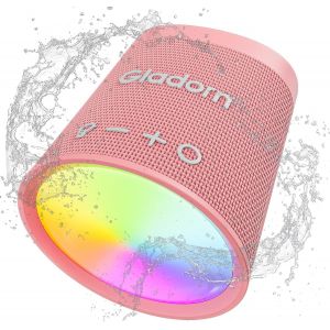 LETNERNY-Enceinte Bluetooth Portable Sans Fil, 20H D'Autonomie, Lumières Rgb, Couplage Stéréo, Basses Puissants, Imperméable Ipx6, Bluetooth 5.3, Idéal Pour Maison, Fêtes, Extérieur, Camping Et Cadea - Neuf