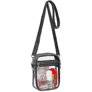 Sac &agrave; bandouli&egrave;re transparent,sac &agrave; main transparent approuv&eacute; par le stade pour les concerts - Neuf