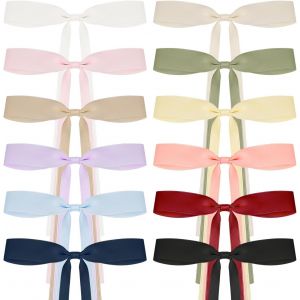 Lbgwp60-12pcs N?Uds Pour Cheveux Pour Femmes,N?Uds En Ruban Pour Cheveux Avec Longue Queue,Barrettes Mignonnes Avec Accessoires À N?Ud Idéales Pour Les Anniversaires,La Saint-Valentin,La Fête Des Mèr - Neuf