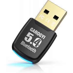 SUBZONAL-Dongle Bluetooth 5.4 Mini Pro, cl&eacute; bluetooth, Adaptateur Bluetooth USB pour PC, Faible Latence pour Clavier Souris Casque Manette de Jeu Enceinte &Eacute;couteurs, Compatible avec Windows 11/10/8.1 - Neuf