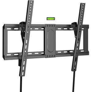 SUBZONAL-Support Mural TV Inclinable pour t&eacute;l&eacute;viseurs Plats et incurv&eacute;s de 37 &agrave; 82 Pouces Fixation Murale TV Inclinable jusqu'&agrave; 60 kg, VESA Maximum 600 x 400 mm Support Television Mural - Neuf