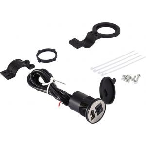 LETNERNY-Moto Étanche Téléphone Portable Usb Pr Port D'Alimentation Chargeur Rapide 12V À 5V 1.5A Moto Smartphone Gps Usb Chargeur Adaptateur Secteur - Neuf