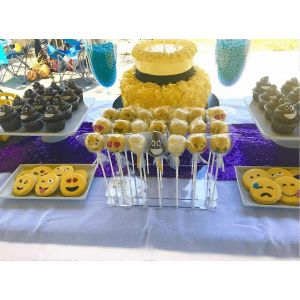 Nouveau,Adapté Cake Pop Présentoir,21 Trous Acrylique Transparent Sucette Support Mariages Baby Showers Fêtes D'anniversaire - Neuf