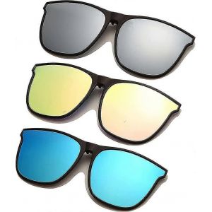 Clip-On Sun - 3 Paires De Soleil Polaris&eacute; Surdimensionn&eacute; &Agrave; Pince Pour Hommes Femmes - Neuf