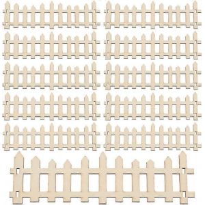 Lot De 12 Clôtures Miniatures De Jardin De Fées De 17,6 Cm (6,9 Pouces) En Bois Blanc Crème, Mini Ornement, Accessoires De Jardin De Fées Pour Projets De Diorama Diy-Old Jamaica Ginger Beer - Neuf