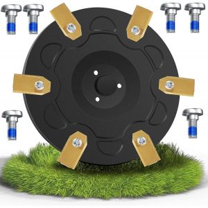 MEVRONISSHOP-6 disques compatibles avec les robots tondeuses Segway Navimow i105E, i108E et i110n, en plastique renforc&eacute; de fibre de verre, &agrave; 6 lames - Neuf