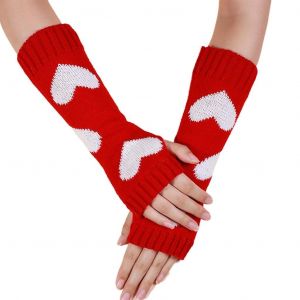 Gants Pour Écran Tactile Poignet En Demi-Doigt Tricoté Bras Sur Manches Coupe-Vent - Neuf