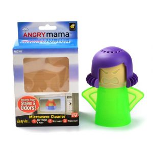 Maman en Col&egrave;re Nettoyeur Vapeur de Four &agrave; Micro-ondes Cr&eacute;atif Nettoyer les Fours Micro-ondes Petit Jouet, Angry Mama - Neuf