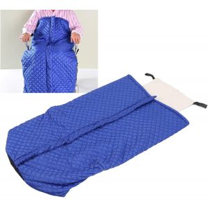 Lightweight Wheelchair Blanket, Wheelchair Blanket Thicken Wheelchair Fleece Blanket Accessories, Effective Cold Wind Resistance,(Blue) - Neuf