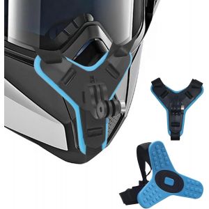 Kalanka-Support Casque Moto Pour Caméra D'action - Compatible 9/8/7, Osmo Action, Accessoires Moto Silicone Antidérapant, Facile À Installer, Accessoires Caméra D'action - Neuf