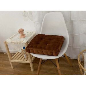 Coussin Rehausseur De Chaise 40 X 40 Cm, Couleur Café - Neuf