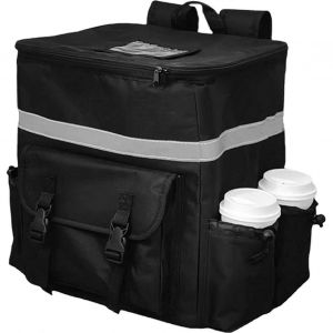 Sac Isotherme De Transport Pour Aliments Chauds, Ideal Pour La Livraison De Courses. Ce Sac A Dos Comprend Des Porte-Gobelets, Des Poches Et Est Portable. - Neuf