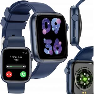 KALANKA-Montre Connect&eacute;e IGo Watch 3 Bleu Fonc&eacute; u2013 Montre Connect&eacute;e Femme et Homme 1,83"" - Montre Sport avec Podometre et Suivi du Sommeil - Smartwatch Android et iOS - Montre Connectee &Eacute;tanche I - Neuf