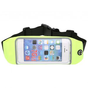 Sac banane etanche pour telephone a ecran tactile, sac banane de sport, ceinture antivol pour telephone (vert fluo) - Neuf