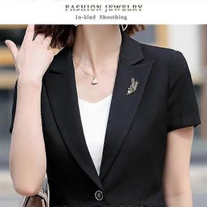 Broche De Bl&eacute; Pour Les Femmes Avec Faux Cristal De Perle Et De Strass Pour Le Cadeau De Bal De Mariage Revers Pi - Neuf