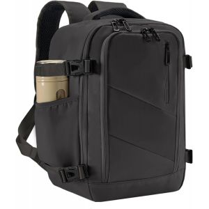 lbgwp60-Sac A Dos Voyage Cabine Avion 45X36X20 Pour Easyjet, Bagage À Main Cabine Avion Léger Val Pour Femme Et Homme Pour Voyage, Week-End, Travail (Gris) - Neuf