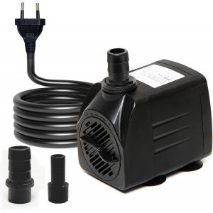 Meimie-Petite Pompe À Eau Submersible,Mini Pompe Aquarium(350l/H,5w)Avec Câble D'alimentation De 4,6 Pieds 2 Buses,Pompe Fontaine Pour Animaux De Compagnie,Aquarium,Étang,Hy Oponie - Neuf
