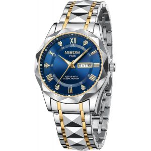 Montre Analogique &Agrave; Quartz Pour Homme-En Acier Inoxydable-&Eacute;tanche-Pour Homme D'affaires Et D&eacute;contract&eacute;.[J678] - Neuf