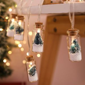No&euml;l d&eacute;coratif lampe LED souhaitant bouteille d'arbre de No&euml;l - Neuf