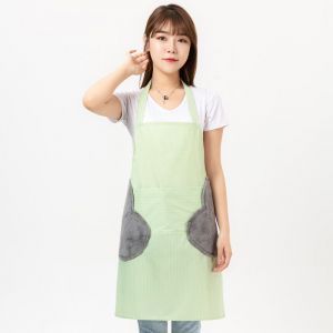 Tablier de cuisine vert imperméable, unisexe, professionnel, en PVC, pour hommes et femmes - Neuf