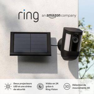 Caméra Spotlight Plus sans fil (Spotlight Cam Plus Battery)| Caméra surveillance extérieure wifi, vidéo HD 1080p, audio bidirectionnel, projecteurs LED | Essai Home gratuit 30 j. - Neuf