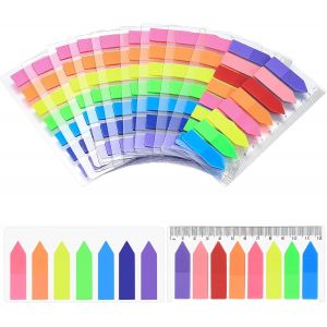 1580 Pi&egrave;ces Sticky Notes Autocollantes, Marque Pages Feuillets, Bandes Adh&eacute;sives, Marque Page Index Adhesif Pour &Eacute;tiquettes Onglets S&eacute;parateur 10 Paquets - Neuf