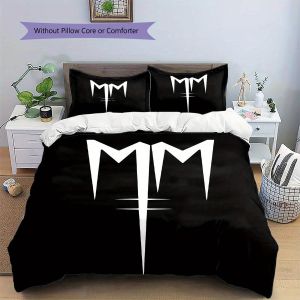 Parure De Lit Martini Manson Design Comprenant Une Housse De Couette Et Deux Taies D'oreiller, Ideal Pour Décorer Une Chambre. Ideal Pour Noël, Halloween Ou Comme Cadeau. - Neuf