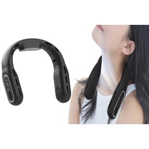 Mini ventilateur de cou rechargeable sans pales, pliable, 3000 mAh - Neuf