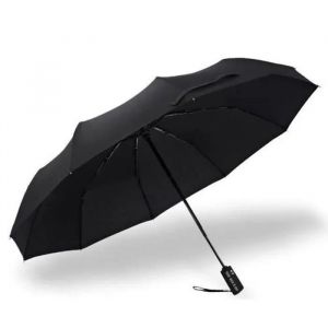 Parapluie Pliable - Td® - Fulton - 133 Cm - Protection Uv - Toile De Polyester - Noir - Neuf