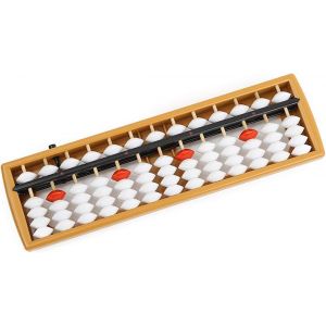 KALANKA-Abaque chinois Ancien Outil de calcul mathématique pour enfants à 17/13 chiffres Abacus Soroban pour les enfants éducation mathématique arithmétique (B-13 chiffres) - Neuf