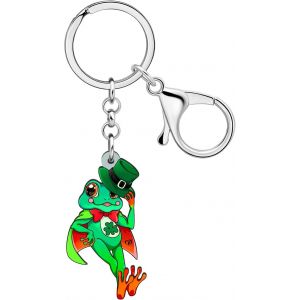 Kal-Porte-Clés En Acrylique Animal Mignon Et Trèfle Saint-Patrick Cadeaux Pour Femmes Filles Bijoux De Fortune Pour La Fête Irlandaise - Neuf